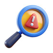 © marufpro555777 - Magnifying glass warning error icon