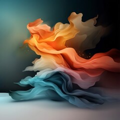 Poster - Prismatic Undulating Abstract Backdrop with Hypnotic Kaleidoscopic Shimmering and Otherworldly Allure  Surreal Visionary and Dreamlike Digital Art Composition
