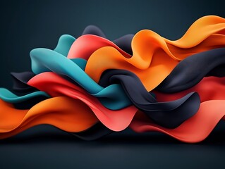 Poster - Mesmerizing Prismatic Shapes in a Striking Neon Color Scheme Surreal and Captivating Digital Artwork with a Dynamic Composition and Ethereal Otherworldly Aesthetic