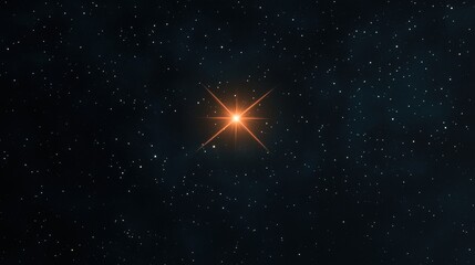 Wall Mural - star flying through space with bright light and starry background for scientific use and digital scr
