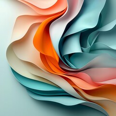 Poster - Captivating Prismatic Abstractions   Undulating rainbow hued iridescent and shimmering digital artwork with a futuristic avant garde aesthetic evocative of the Futurist movement