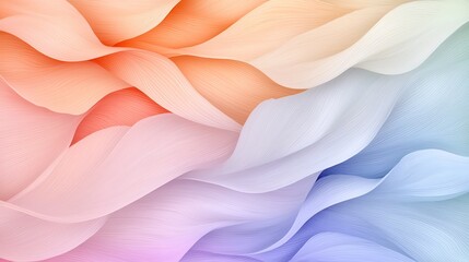Poster - Serene and elegant pastel gradient artwork with a delicate hand drawn textured pattern  The muted yet harmonious color scheme and modern refined visual sensibility create a calming tranquil mood
