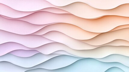 Poster - Tranquil Pastel Gradient Abstract Textured Design for Minimal Aesthetic Background  Delicate soft and visually captivating gradient pattern with intricate wave like textures perfect for minimalist