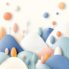 Poster - Elegant And Minimalistic Gradient Patterns With Organic Shapes And Abstract Textures  This digital showcases a refined contemporary visual with a delicate hand drawn textured pattern and a soft