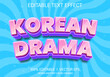 © Mean Design - korean vector text effect with modern style design