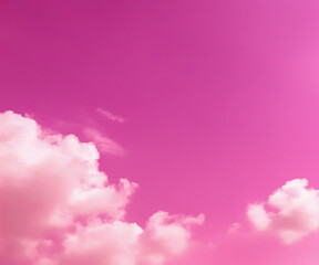 Wall Mural - pink sky and clouds background