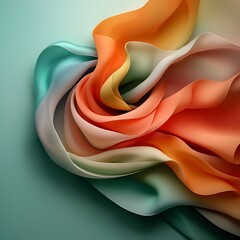Poster - captivating iridescent abstractions with vibrant rainbow gradient patterns futuristic digital art ev