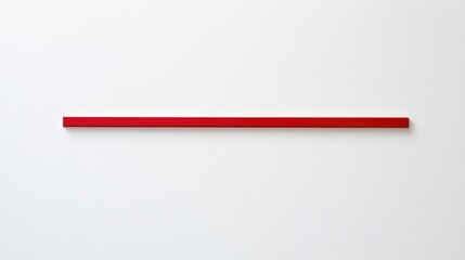 Poster - Minimalist design featuring a single red line on a white canvas providing ample space for text and creative expression.