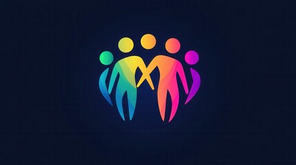 Poster - connecting people icon business network logo social networking communication infographic abstract di
