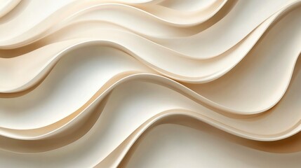 Poster - Elegant Smooth Waves Background for Modern Art and Interior Design Applications