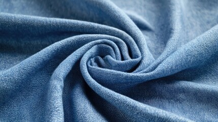 Poster - Elegant Blue Textile Fabric Texture for Backgrounds and Design Projects