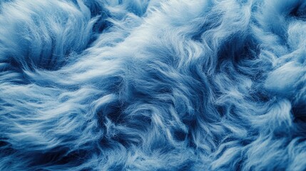 Poster - Soft Blue Wool Texture Close Up Ideal for Luxurious Home Decor or Fashion Fabric Background