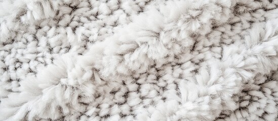 Poster - Soft gray fluffy carpet texture ideal for modern interior design and brand aesthetic applications