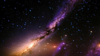 galaxy in space cosmos with countless sparkling stars scattered across an infinite black canvas. galaxies spiral Nebulae swirl gently wonder, mystery, and endless exploration