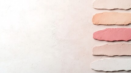 Poster - Elegant and modern background featuring a soft pastel gradient transitioning from pink to beige hues a subtle textured noise overlay and a minimalist contemporary aesthetic