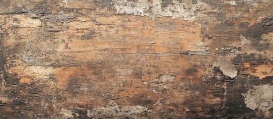 Poster - Weathered brown brick wall surface ideal for text placement in design projects showcasing rustic textures and backgrounds.