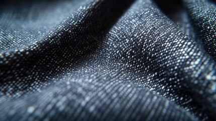 Poster - Close-up view of textured trouser fabric showcasing intricate weave patterns and depth in textile design