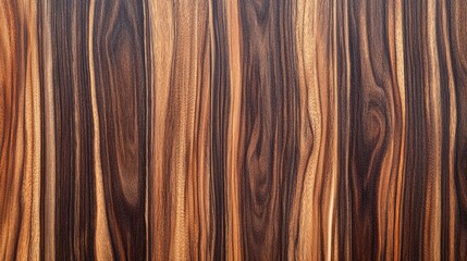 Poster - Elegant Vertical Wood Texture Featuring Rich Dark Brown Grain Patterns Ideal for Design and Background Use