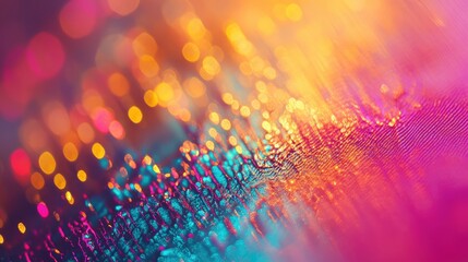 Aufkleber - Colorful Abstract Bokeh Background with Vibrant Textures and Light Reflections in a Soft Focus Setting