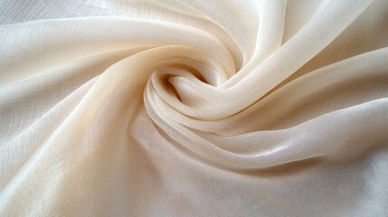 Aufkleber - White Silk Textile Fabric Elegant Background for Fashion and Design Applications