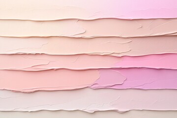 Poster - Soft dreamy pastel gradient with delicate velvety textured surface in a minimalist sophisticated design  Muted beige and pink hues create a serene