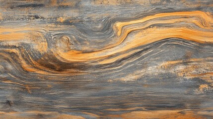 Poster - vintage painted wooden texture with swirls of gray and orange tones for backgrounds and design proje