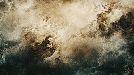 Aufkleber - Dynamic vintage clouds with grunge texture for abstract nature art background soft blurred focus for postcards and creative designs