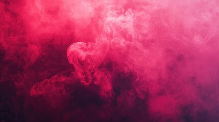 Fototapete - Vibrant Red Pink Abstract Smoke Texture Background for Artistic Studio Backdrops and Creative Projects