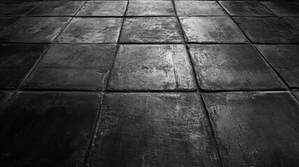 Aufkleber - Grunge textured concrete floor with a vintage appearance in a flat perspective for background and design use