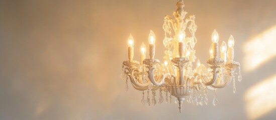 Aufkleber - Vintage chandelier with intricate designs illuminating modern interior spaces stylishly