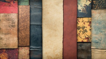 Aufkleber - Textured vintage paper backgrounds for creative design projects and artistic applications in retro and classic style.