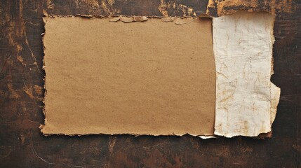 Poster - Textured Cardboard and Paper Background with Empty Copy Space for Design and Marketing Purposes