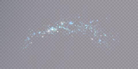 Wall Mural - golden magic comet light effect with many sparkling bokke and shimmer light effects. magic gold glit