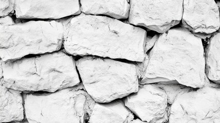Aufkleber - White textured stone wall background with blank space for text or branding in a high-quality image suitable for various design projects