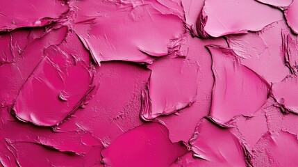 Aufkleber - Vibrant magenta paint texture with thick brush strokes creating an artistic background for design projects and presentations.