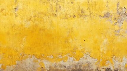 Poster - vibrant yellow concrete wall texture ideal for backgrounds in news and media presentations