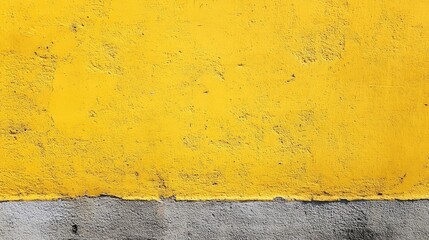 Poster - textured yellow concrete wall with space for text and design elements, ideal for backgrounds and gra
