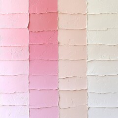 Poster - Refined pastel gradient composition showcasing a gradual shift from delicate pink to mellow beige shades enhanced by a subtle textured effect for a modern minimalist feel reminiscent of 1950s design