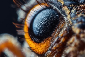 Wall Mural - A close-up view of a bug's eye, perfect for scientific or educational illustrations