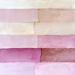 Poster - Pastel Gradient Canvas with a Soothing Blend of Pink and Beige Shades Infused with a Delicate Textural Element and a Clean Modern Aesthetic Resulting in an Elegant and Calming Composition