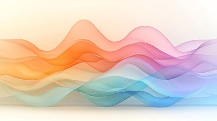 Poster - Mesmerizing waves of light with quantum fluctuations in a captivating vibrant digital city rendered in a sleek abstract style with a futuristic sci fi atmosphere  The image showcases a dynamic
