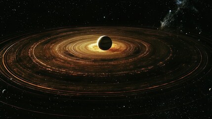 cosmic rings: a celestial symphony of light and dust