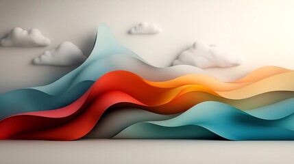 Poster - Mesmerizing Kaleidoscopic Dreamscape Vibrant Iridescent Fluid Shapes Undulating in a Surreal Cosmic Landscape with a Hypnotic Psychedelic Digital Painting with a Aesthetic