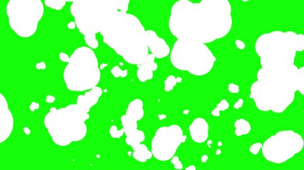 Canvas Print - white shape liquid transition animation