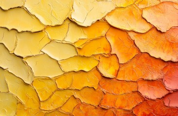 Poster - Close-Up of Warm Yellow Surface Texture with Vibrant Layers and Rich Color Variation