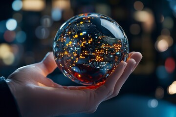 Poster - Advanced Visualization of 5G Network Technology in a Crystal Sphere Representation