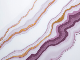 Poster - Elegant Marble Texture Features White, Purple, And Gold Veins Set Against A Sophisticated Background With Subtle Depth And Visual Interest. 00003