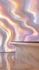 Wall Mural - A cosmic abstract background wallpaper with swirling galaxies and vivid bursts of purple blue and pink hues 