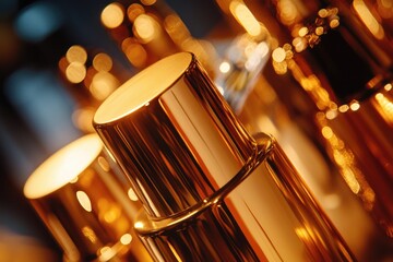 Poster - Close-up of a metal tube on a table