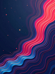 Poster - Creates Visually Striking Backgrounds Featuring Abstract Geometric Lines That Resemble Traditional Art Forms With A Unique Twist. 00001